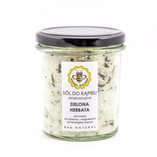 Sól do kąpieli Zielona herbata, relaksacyjna, 350 g, Miodowa Mydlarnia Sól do kąpieli Zielona herbata, relaksacyjna, 350 g, Miodowa Mydlarnia
