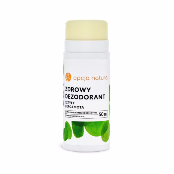 Zdrowy dezodorant, sztyft, bergamota, 50ml, Opcja Natura