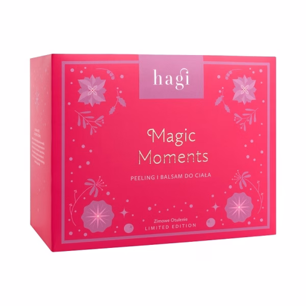 ZESTAW 2024 MAGIC MOMENTS: Peeling do ciała ZIMOWE OTULENIE, 200 ml + Balsam do ciała ZIMOWE OTULENIE, 75 ml, Hagi