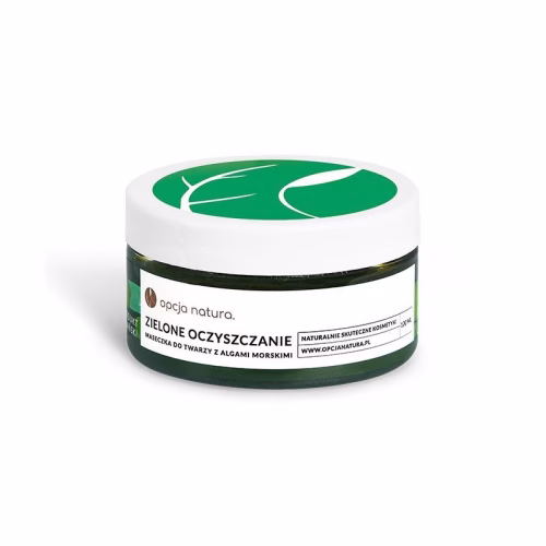 Zielone Oczyszczanie, maseczka do twarzy z algami morskimi, 100 ml, Opcja Natura Zielone Oczyszczanie, maseczka do twarzy z algami morskimi, 100 ml, Opcja Natura