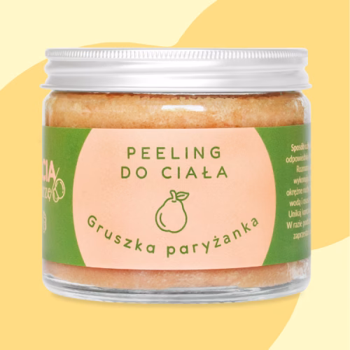 Gruszka paryżanka, naturalny peeling cukrowy do ciała, 250g, Bracia Mydlarze